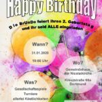 Flyer Einladung BrUnDo 2. Jubiläum